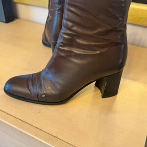 Boots Dark Brown Heeled Boots